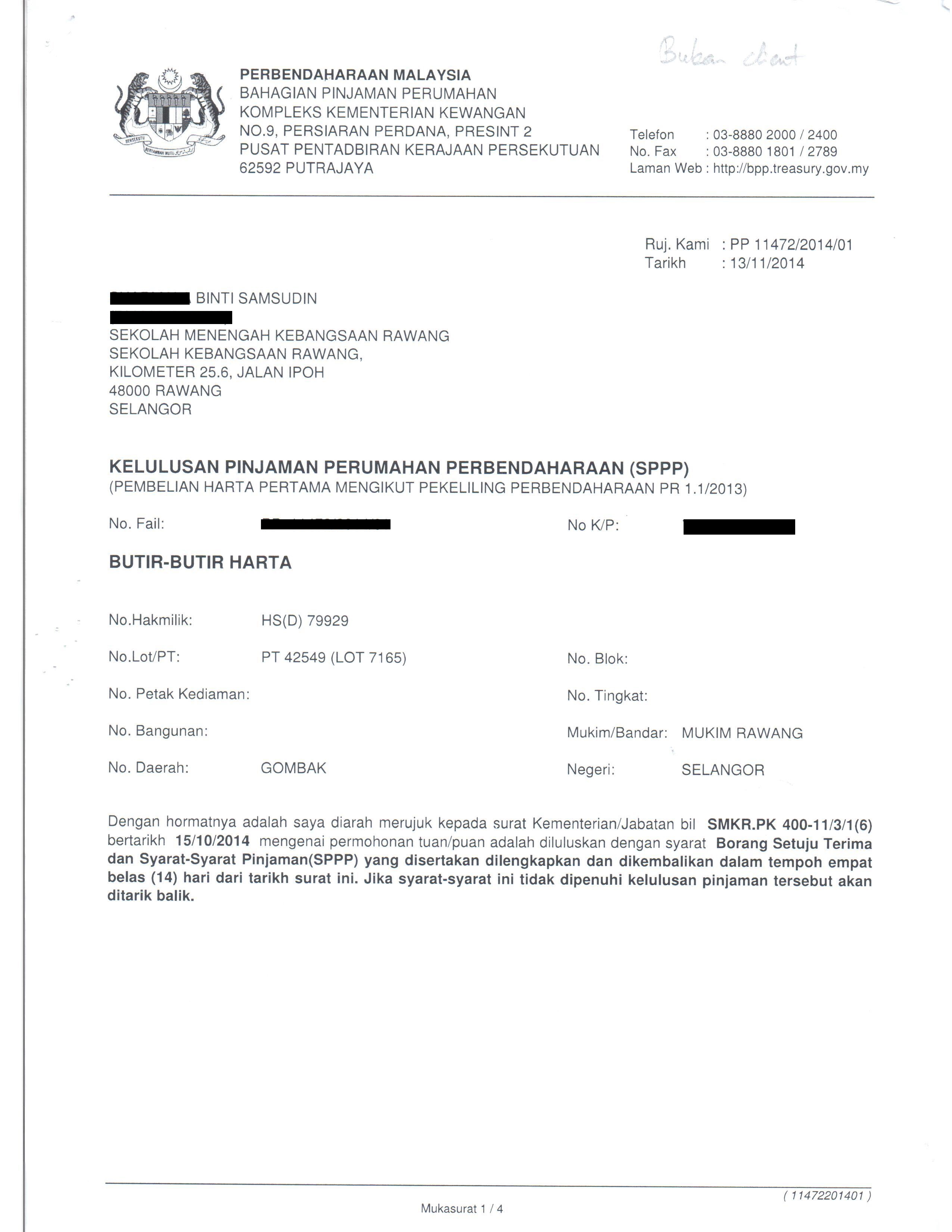 Contoh Surat Rayuan Pinjaman Bank