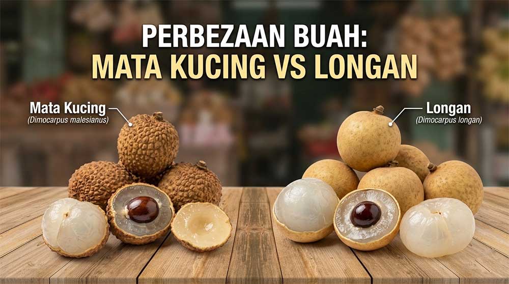 mata kucing vs longan