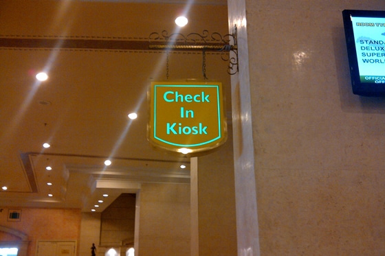 check in kiosk
