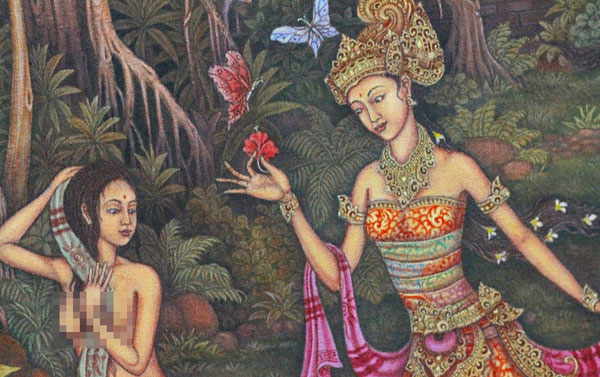lukisan Puteri Bali