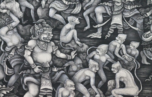 lukisan raja monyet