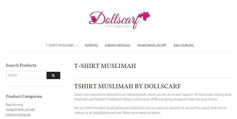 t-shirt muslimah Wafiyya